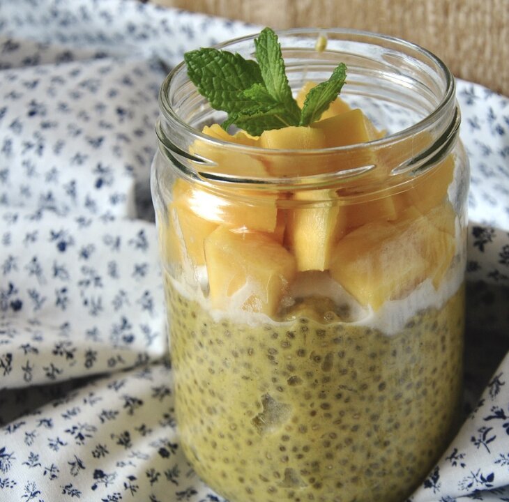 Cashew Milk Chia Pudding with Mango Cream - Femme Coach article featured image
